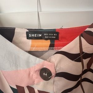 shein tropical maxi dress - S / US4